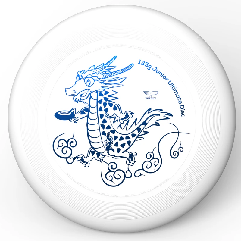 Frisbee pour enfants Yikun UltiPro Junior Ultimate Disc 135g Blanc