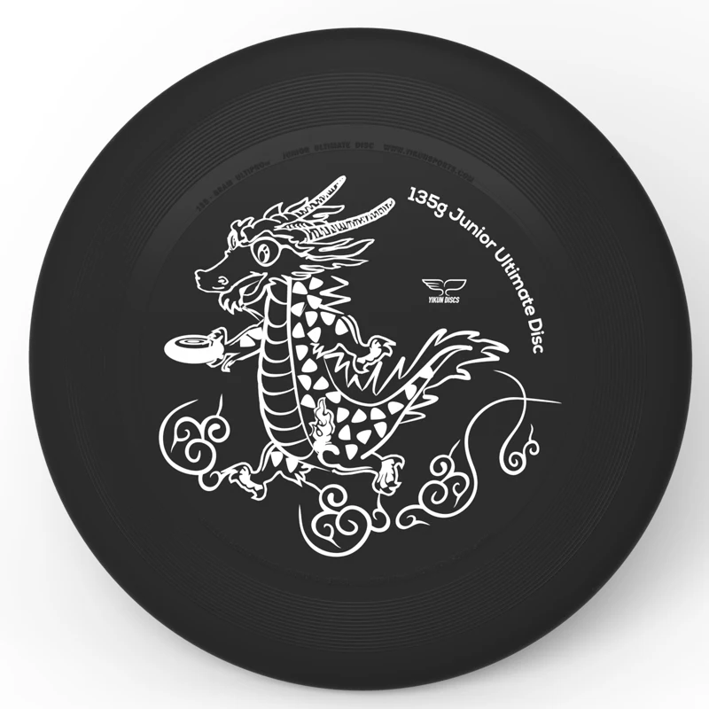 Frisbee pour enfants Yikun UltiPro Junior Ultimate Disc 135g Noir - Boutique en ligne Frisbee-Ultimate