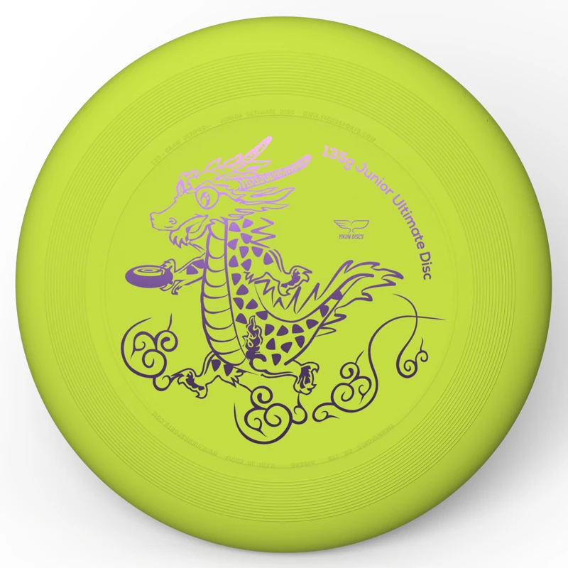 Frisbee pour enfants Yikun UltiPro Junior Ultimate Disc 135g Vert