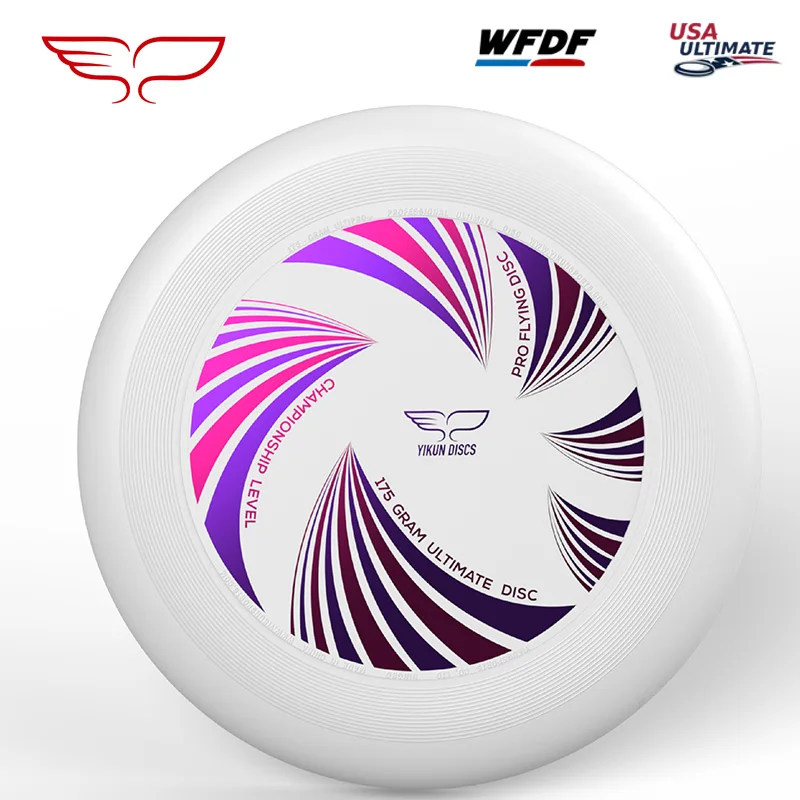 Frisbee Ultimate Yikun - Série UltiPro Ultiwave Disc - 27cm - Blanc