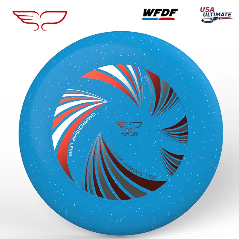 Frisbee Ultimate Yikun - Série UltiPro Ultiwave Disc - 27cm - Bleu