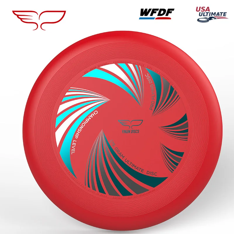 Frisbee Ultimate Yikun - Série UltiPro Ultiwave Disc - 27cm - Rouge