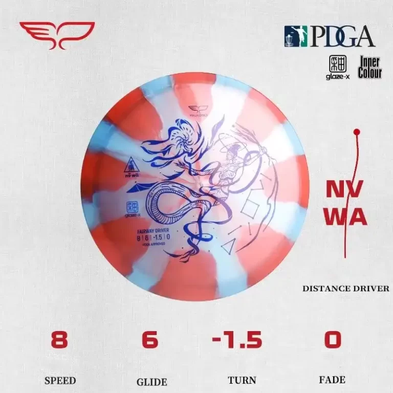 Frisbee Yikun Disc-Golf Fairway Driver NUWA Glaze-X - Caractéristiques