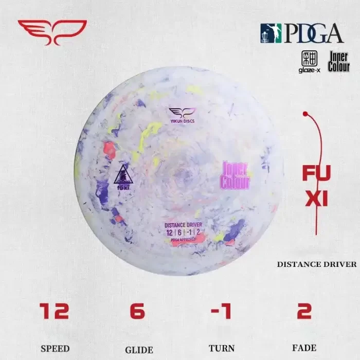 Frisbee Yikun Disc-Golf Distance Driver FUXI Inner Color - Caractéristiques