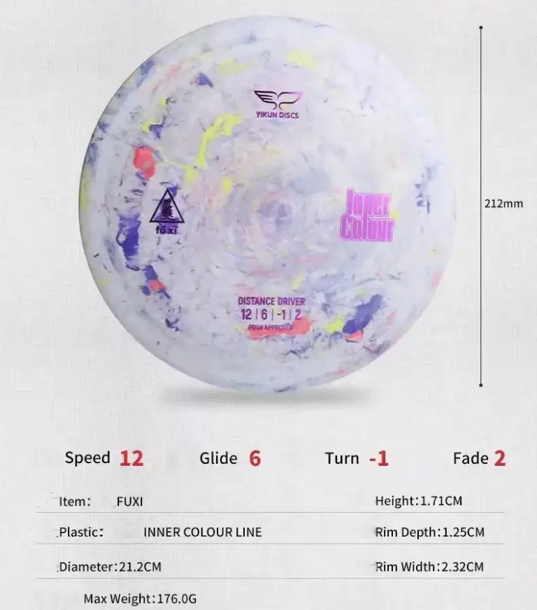Frisbee Yikun Disc-Golf Distance Driver FUXI Inner Color - Caractéristiques