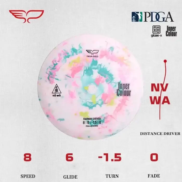 Frisbee Yikun Disc-Golf Fairway Driver NUWA Inner Color - Caractéristiques