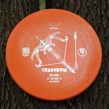 Disc Golf YIKUN Mid-Range CROSSBOW tiger line Orange en extérieur