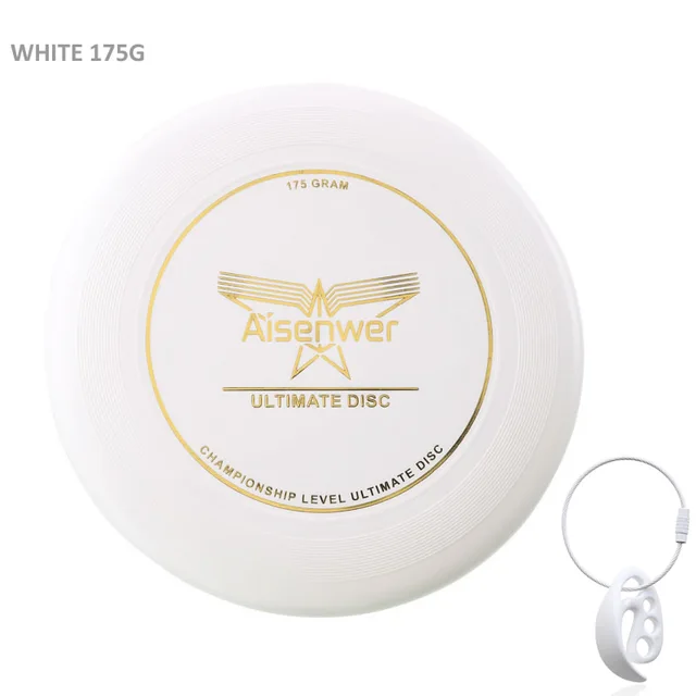 Frisbee Ultimate adultes - Aisenwer Ultimate Disc Blanc 175g avec fermoir à disque