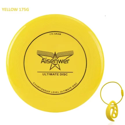 Frisbee Ultimate adultes - Aisenwer Ultimate Disc Jaune 175g avec fermoir à disque