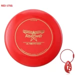 Frisbee Ultimate adultes - Aisenwer Ultimate Disc Rouge 175g avec fermoir à disque