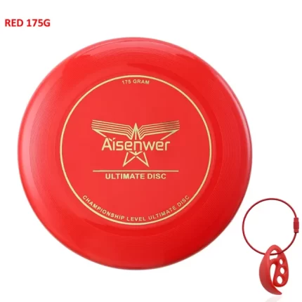 Frisbee Ultimate adultes - Aisenwer Ultimate Disc Rouge 175g avec fermoir à disque