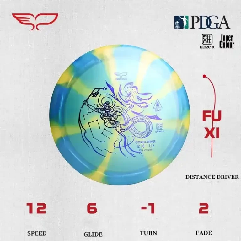 Frisbee Yikun Disc-Golf Distance Driver FUXI Glaze-X - Caractéristiques