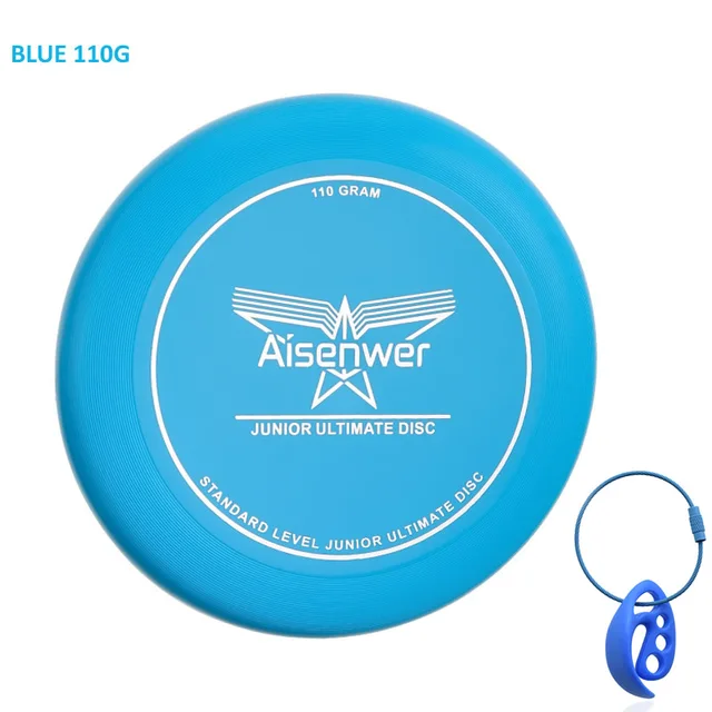 Frisbee pour enfants de 3 à 8 ans- Aisenwer Ultimate Disc Bleu 110g avec fermoir à disque