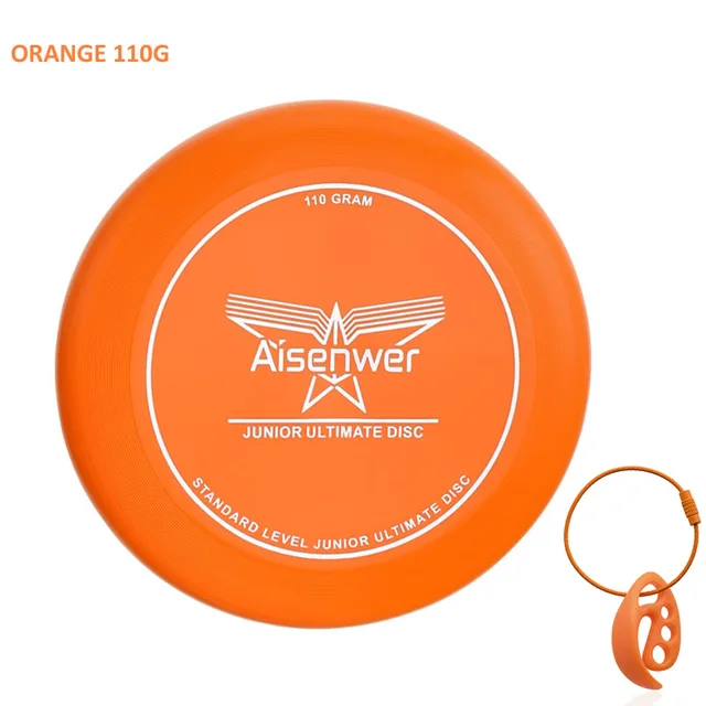 Frisbee pour enfants de 3 à 8 ans- Aisenwer Ultimate Disc Orange 110g avec fermoir à disque