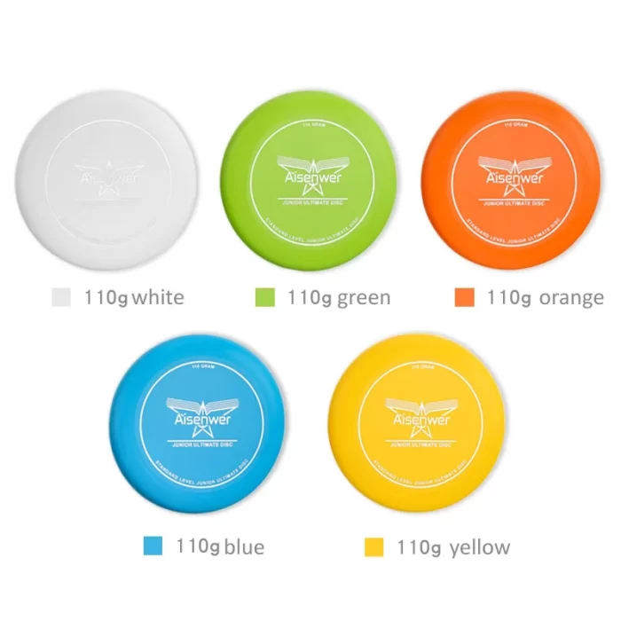 Frisbee pour enfants de 3 à 8 ans- Aisenwer Ultimate Disc 110g - Variations de couleurs