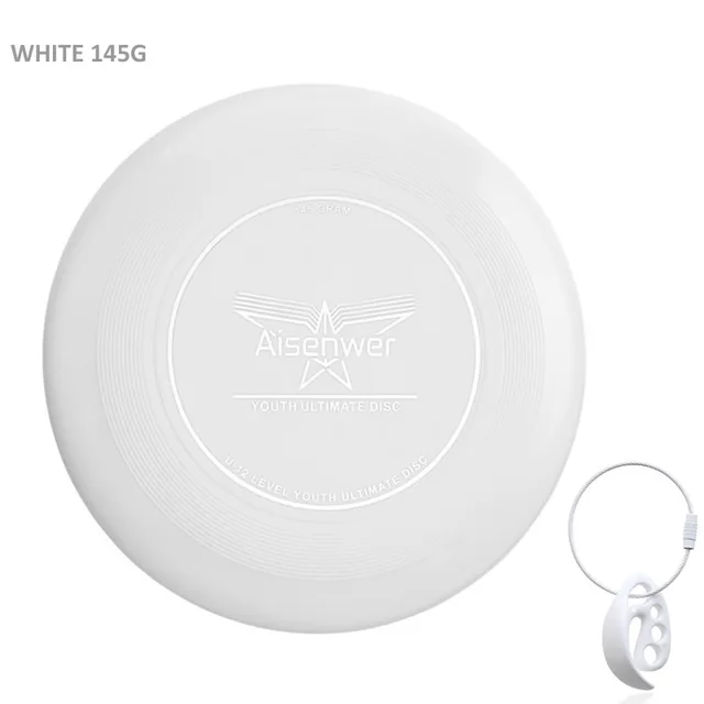 Frisbee pour enfants de 8 à 15 ans- Aisenwer Ultimate Disc Blanc 145g avec fermoir à disque