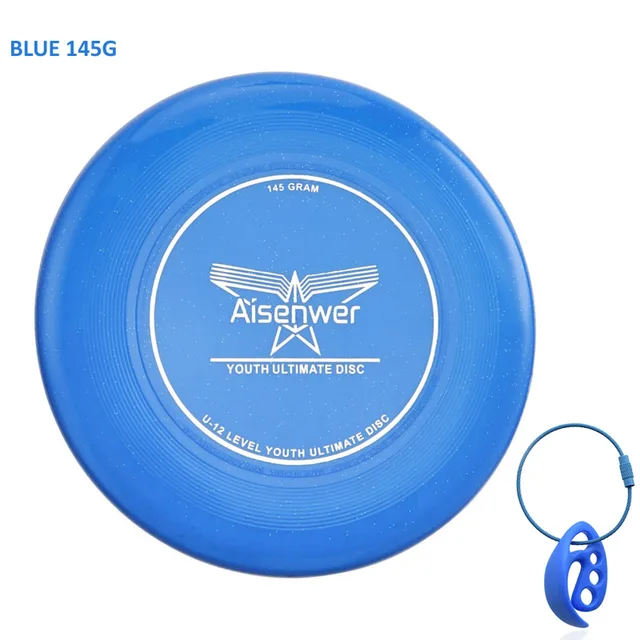 Frisbee pour enfants de 8 à 15 ans- Aisenwer Ultimate Disc Bleu 145g avec fermoir à disque